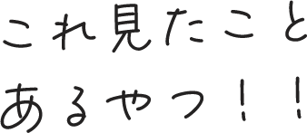 見たことあるやつ